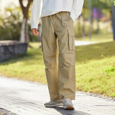 Casual Solid Color Simple Straight Pant